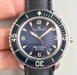 Blancpain Fifty Fathoms 5015D-1140-52B ZF Stainless Steel Blue Dial Swiss 2836-2