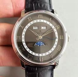 Blancpain Villeret 6654A-1127-55B BF Stainless Steel Black Dial Swiss 6654