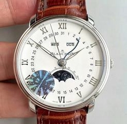 Blancpain Villeret 6654A-1127-55B OM Stainless Steel White Dial Swiss 6654