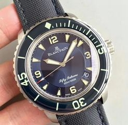 Blancpain Fifty Fathoms 5015D-1140-52B ZF Stainless Steel Blue Dial Swiss 2836-2