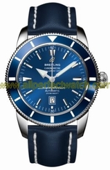 Breitling Watches : A1732016/C734-LST Automatic COSC Blue With Date At 6 Dial Blue Calfskin Leather Band Men Watch