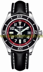 Breitling Watches : A1736402/BA31-LST Automatic Black With Abyss Yellow Flange, Luminescent Arabic Numerals And Markers, Date At 3 Dial Black Calfskin Leather Band Men Watch