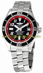 Breitling Watches : A1736402/BA31-SS Automatic Black With Abyss Red Flange, Luminescent Arabic Numerals And Markers, Date At 3 Dial Stainless Steel Band Men Watch