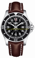 Breitling Watches : A17392D7/BD68-438X Automatic Date Brown Leather Men Watch