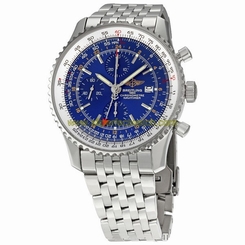 Breitling Watches : A2432212/C561-SS Blue Automatic Men Watch