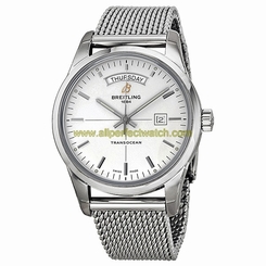 Breitling Watches : A4531012/G751-SS Automatic Silver Dial Polished Stainless Steel Band Men Watch