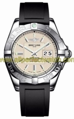 Breitling Watches : A49350L2/G699-DPT Automatic COSC Sierra Silver With Index Hour Markers And Large Double Date At 3 Dial Black Diver Pro Ii Rubber Strap Band Men Watch