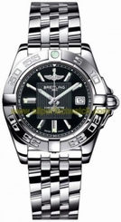 Breitling Watches : A71356L2/BA10-SS Black Battery Operated Quartz Women Watch