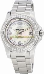 Breitling Watches : A7438953/A771-178A Mother Of Pearl Battery Operated Quartz Women Watch