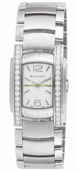 Bvlgari Watches : AA35C6SDS Quartz Analog Diamond Bezel Stainless Steel Women Watch
