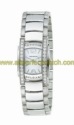 Bvlgari Watches : AAW26WGD1G Quartz Analog Diamond Bezel 18ct White Gold Women Watch