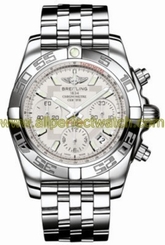 Breitling Watches : AB014012/G711-SS Automatic Silver With Date At 4 Dial Stainless Steel Band Men Watch