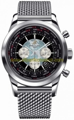 Breitling Watches : AB0510U4/BB62-SS Automatic Black Chronograph Dial Polished Stainless Steel Band Men Watch