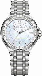 Maurice Lacroix Watches : AI1006-SD502-170-1 Silver Dial Stainless Steel Men Watch