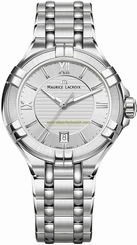 Maurice Lacroix Watches : AI1006-SS002-130-1 Silver Dial Stainless Steel Men Watch