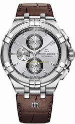 Maurice Lacroix Watches : AI1018-SS001-130-1 Silver Dial Stainless Steel Men Watch