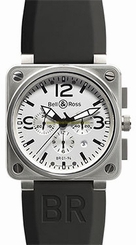 Bell & Ross Watches : BR0194-WT-ST Swiss Automatic Dial Color