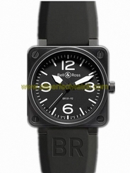 Bell & Ross Watches : BR01-92-AU-BKCARB_SWA Automatic Stainless Steel Men Watch