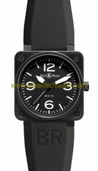 Bell & Ross Watches : BR01-92-Carbon Automatic Stainless Steel Men Watch