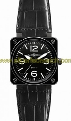 Bell & Ross Watches : BR01-92-Ceramic 46mm Automatic Ceramic case Men Watch