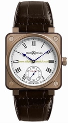 Bell & Ross Watches : BR01-CM-203 Limited Edition Of 500 Pieces Brown Alligator Strap Men Watch