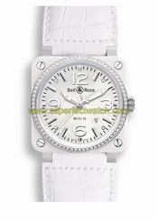 Bell & Ross Watches : BR0392-WH-C-D/SCA Mother Of Pearl Automatic Self Winding Men Watch