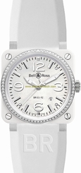 Bell & Ross Watches : BR0392-WH-C-D/SRB Swiss Automatic Dial Color