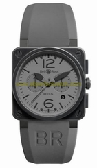 Bell & Ross Watches : BR0394-COMMANDO Grey Automatic Self Winding Men Watch