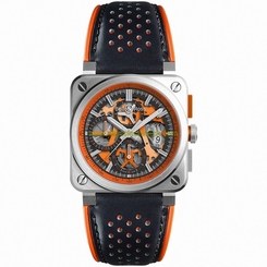 Bell & Ross Watches : BR0394-SC-ORA/SCA Limited Edition of 500 Pieces A��ro GT Chronograph Orange Men Watch