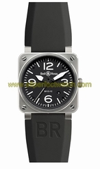 Bell & Ross Watches : BR03-92-BL-ST Automatic Stainless Steel Men Watch