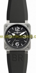 Bell & Ross Watches : BR03-92-Steel Automatic 100 Meters Men Watch