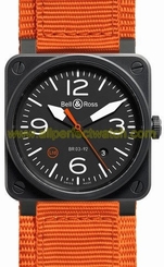 Bell & Ross Watches : BR03-92CRBONORG Swiss Automatic Dial Color