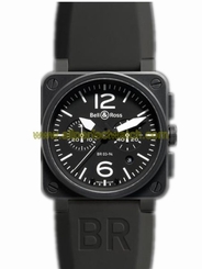 Bell & Ross Watches : BR03-94-BL-CA Automatic Carbon Fibre Men Watch