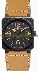 Bell & Ross Watches : BR-03-92-HERITAGE-CERAMIC Automatic Dial Color