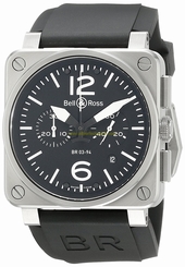 Bell & Ross Watches : BR-03-94-STEEL Swiss Automatic Dial Color