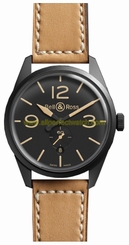 Bell & Ross Watches : BR-123-Heritage Vintage Scratch Resistant Sapphire Men Watch