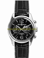 Bell & Ross Watches : BR-126-OFFICER-BLACK Automatic Stainless Steel Men Watch