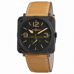 Bell & Ross Watches : BRS-HERITAGE Quartz Ceramic Women Watch