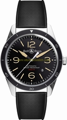 Bell & Ross Watches : BRV123-ST-HER/SRB Automatic Date Black Rubber Men Watch