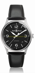 Bell & Ross Watches : BRV192-BL-ST/SCA Automatic Date Black Leather Men Watch