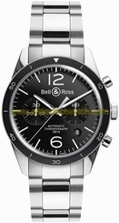 Bell & Ross Watches : BRV-126-BL-BE_SST Automatic Chronograph Date Stainless Steel Men Watch