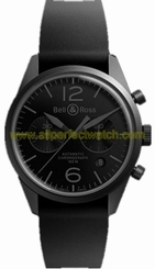 Bell & Ross Watches : BRV-126-PHANTOM_RUB Mechanical Hand-wind Chronograph Men Watch