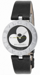 Bvlgari Watches : BZ30BHSL Quartz Analog Black Leather Women Watch