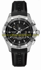 TAG Heuer Watches : CAF1010.FT8011 Quartz Chronotimer Black Rubber Men Watch