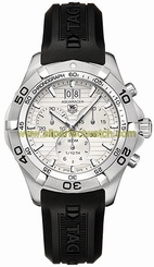 TAG Heuer Watches : CAF101F.FT8011 Swiss Quartz Chronograph Grande Date Black Rubber Men Watch