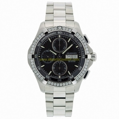 TAG Heuer Watches : CAF2014.BA0815 Automatic Chronograph Day Date Diamond Bezel Stainless Steel Men Watch