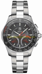 TAG Heuer Watches : CAF7113.BA0803 Aquaracer Calibre Gray Dial Stainless Steel Case With Stainless Steel Bracelet Men Watch