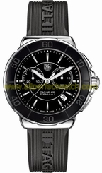 TAG Heuer Watches : CAH1210.FT6024 Black Dial Rubber Band Women Watch
