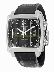 TAG Heuer Watches : CAL5113.FC6329 Automatic Chronograph Black Dial Date Leather Men Watch