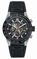TAG Heuer Watches : CAR201V.FT6087 Caliber Heuer 01 Automatic Chronograph Date Black Rubber Men Watch